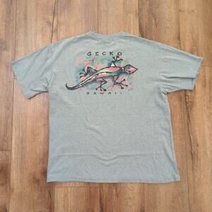 VTG Crazy Shirts Gecko Hawaii Adult Large Shirt Surf Skate Ocean Faded 90s